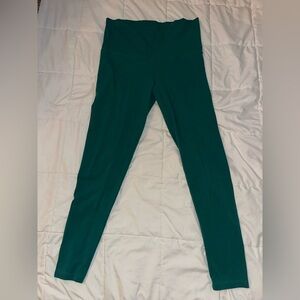 Green High-Waisted Leggings Pink Victorias Secret Size Large #1786